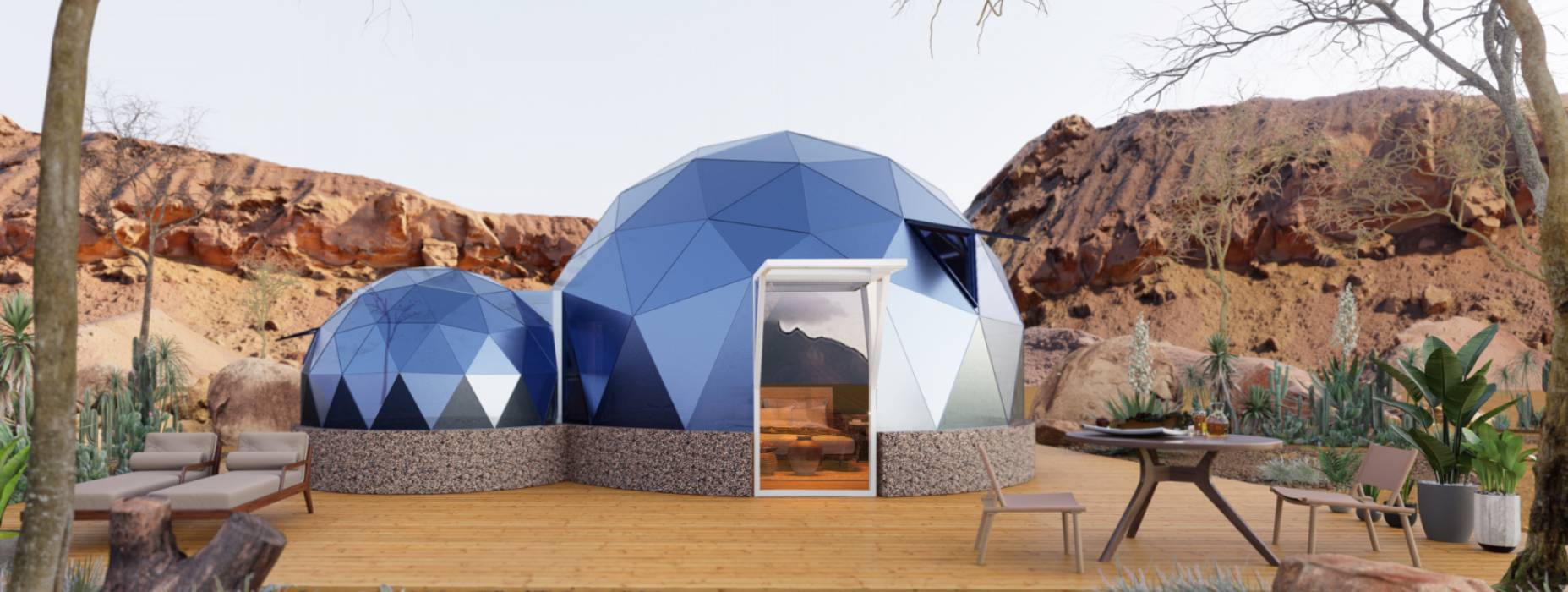 永德县球形智能光伏玻璃星空房